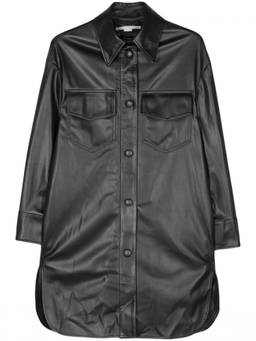 Stella McCartney - Black Leather Overshirt (XXXS)