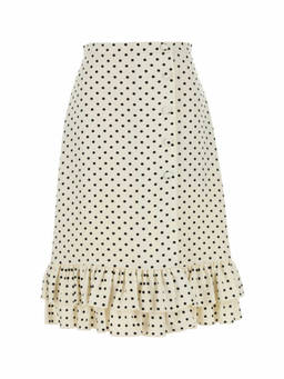 Valentino - White Printed Viscose Skirt (26)