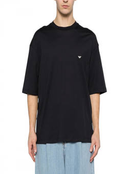 EMPORIO ARMANI - Dark Navy Logo T-Shirt
