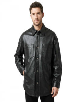 Nanushka - Black Solid Overshirt (S)