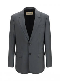 Valentino - Grey Single Breasted Blazer (40)
