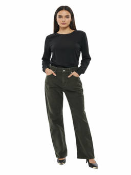 Diesel - Green Regular Flat Front Pants