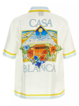 Casablanca - White Flower Court Icon Shirt (M)