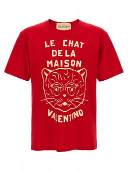 Valentino - Red Le Chat De La Maison T-Shirt
