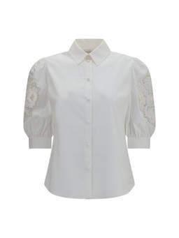 Valentino - White Regular Embroidered Shirt