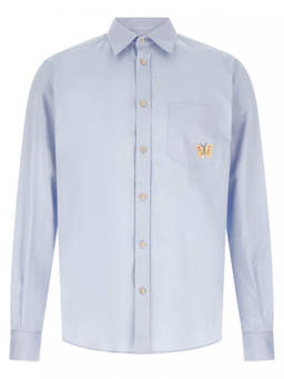 Valentino - Light Blue Embroidered Shirt