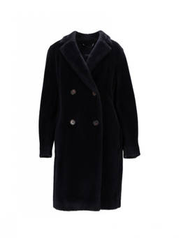S Max Mara - Dark Blue Wool Coat