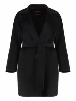 Max Mara Studio - Black Notch Lapel Wool Coat (XS)