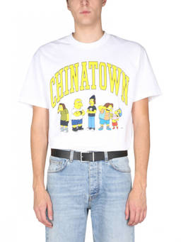 Market - White Printed Crew Neck T-Shirt (M)