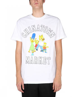 Market - White Graphic Crew Neck T-Shirt (M)