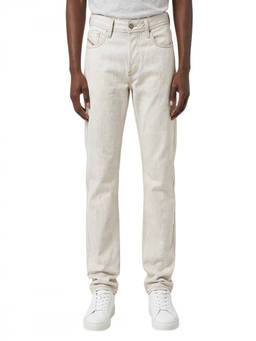 Diesel - White Straight Mid Rise Jeans (34)