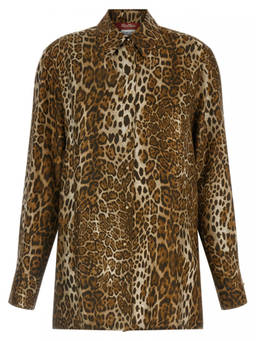 Max Mara Studio - Brown Animal Print Shirt