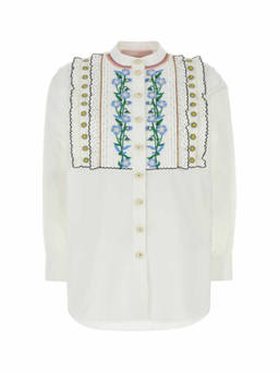 Valentino - White Regular Embroidered Shirt (XL)