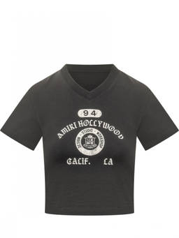 Amiri - Black Graphic V Neck T-Shirt