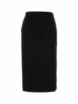 Valentino - Black Wool Skirt (31)