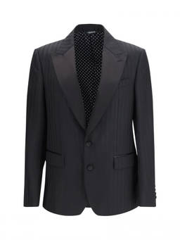 Dolce&Gabbana - Black Peaked Lapel Blazer