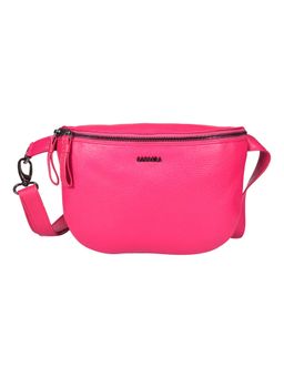 Sassora - Genuine Leather Pink Sling Bag