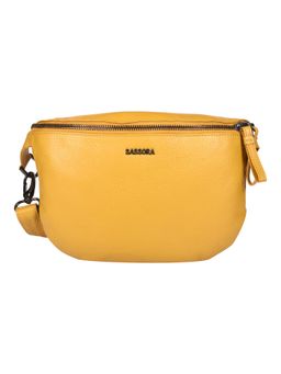 Sassora - Genuine Leather Mustard Sling Bag