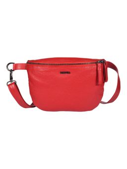 Sassora - Genuine Leather Red Sling Bag