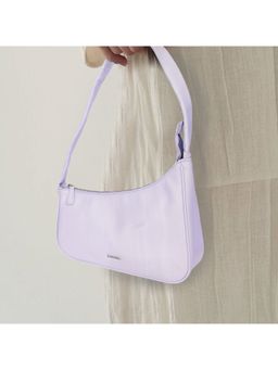 Sassora - Genuine Premium Leather Women Moon Handbag - Blue