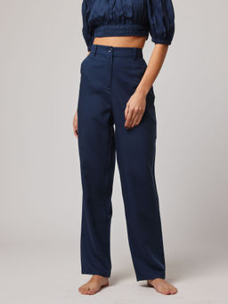 ASHITA FERNANDES - Women High Waist Premium Linen Trouser