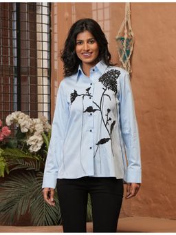 Golden Mirror Fashion - Threadfall Shirt - Blue