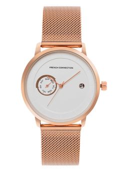 French Connection - White Analog Round Dial Picasa Watch for Men - FCN00025C