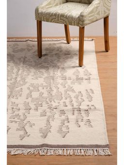 Freedom Tree - Varkala Cotton Black and White Woven Rug