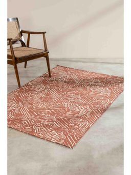 Freedom Tree - Hidden Bull Cotton Madder Rust Printed Rug