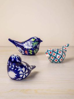 Freedom Tree - Freedom Birdies Ceramic Figurine (Set Of 3)