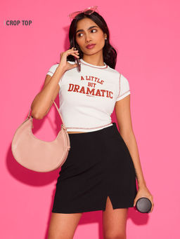 The Souled Store - Official Mean Girls: A Little Dramatic Women Cropped Top