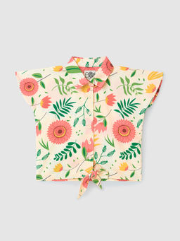 The Souled Store - Originals: Tropical Young Girls Cotton Shirt