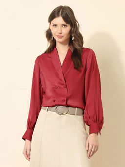 U.S. POLO ASSN. - Double-Breasted Satin Shirt