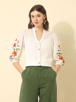 U.S. POLO ASSN. - Sheer Solid Regular Fit Top