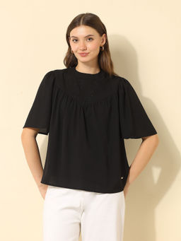 U.S. POLO ASSN. - Yoke Embroidered Top