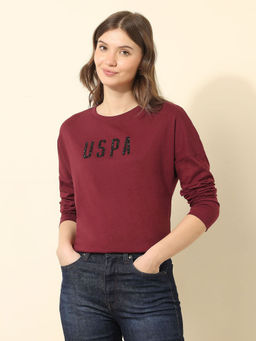 U.S. POLO ASSN. - Boxy Fit Brand Embellished T-Shirt