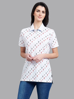 Beverly Hills Polo Club - White All Over Print Royal Treatment Aop Polo