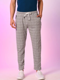 Campus Sutra - Men Checks Stylish Casual And Evening Trackpant