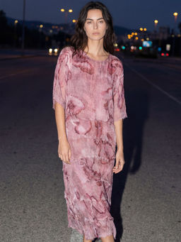 DaKauz - Textured Floral Printed Dress