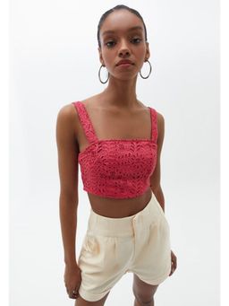 OXXO - Rasberry Textured Skinny Tops