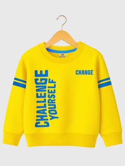 Kuchipoo - Yellow Printed Sweatshirt