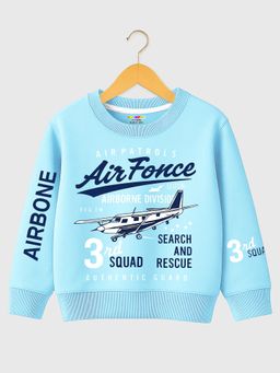 Kuchipoo - Blue Printed Sweatshirt