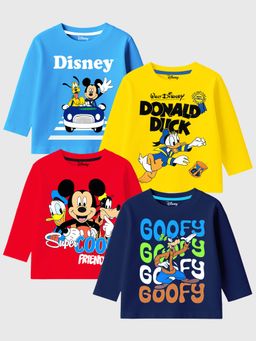 Kuchipoo - Multi-Color Printed Regular T-shirts (Pack of 4)