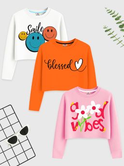 Kuchipoo - Multi-Color Printed T-shirts (Pack of 3)