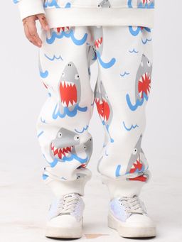 ANTHRILO - Off White Printed Joggers