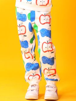 ANTHRILO - White Printed Joggers