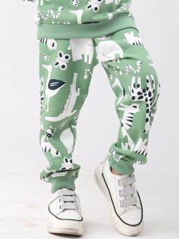 ANTHRILO - Green Printed Joggers