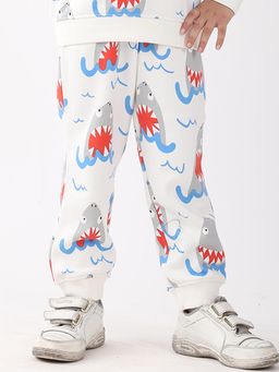 ANTHRILO - Off White Printed Joggers