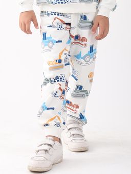 ANTHRILO - Off White Printed Joggers