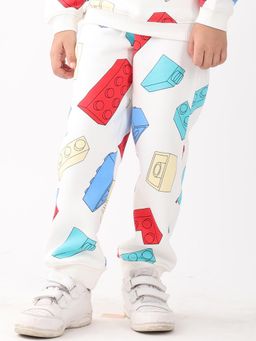 ANTHRILO - Off White Printed Joggers